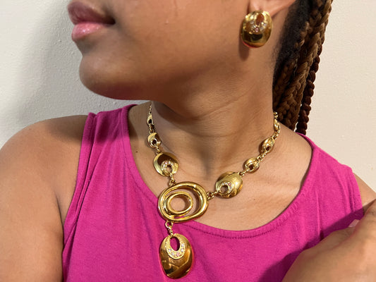 Gold Plated Fashion Jewelry Set of 4Pieces